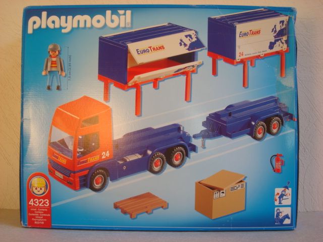 playmobil 9370 eurotrans truck