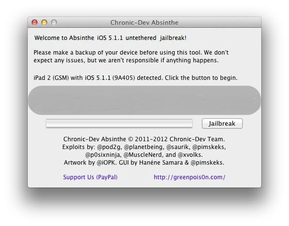 Jailbreak iPad 3, iPad 2, iPad 1 iOS 5.1.1 UnTethered With Absinthe 2.0 - 1