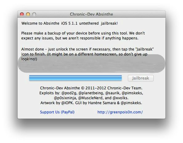 Jailbreak iPad 3, iPad 2, iPad 1 iOS 5.1.1 UnTethered With Absinthe 2.0 - 8