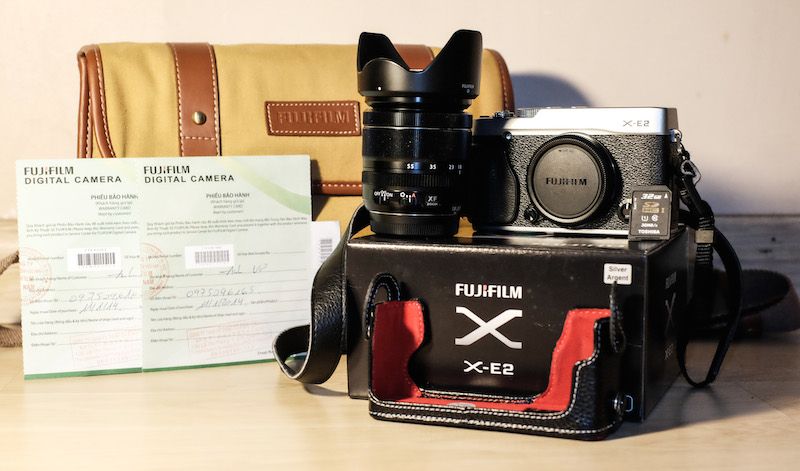 Cần bán fujifilm x-e2 body(silver) fullbox hàng chính hãng, bảo hành >12 tháng