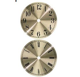 Clock Parts 6 inch Spun Gold Clock Dial Face