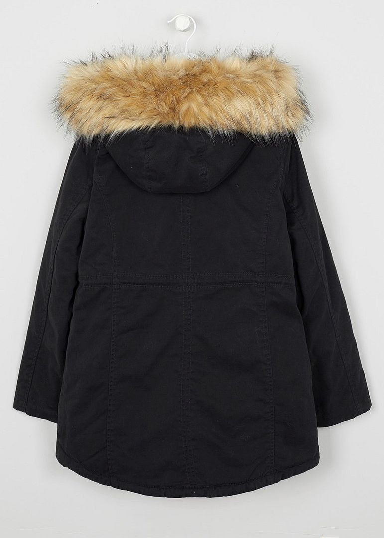 Girls BNWT black parka coat Candy Couture Matalan age 9 10 11 12 13 eBay