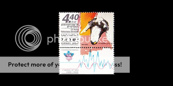 ISRAEL 1995 VETERINARY AWASSI SHEEP #1248 TAB MNH  